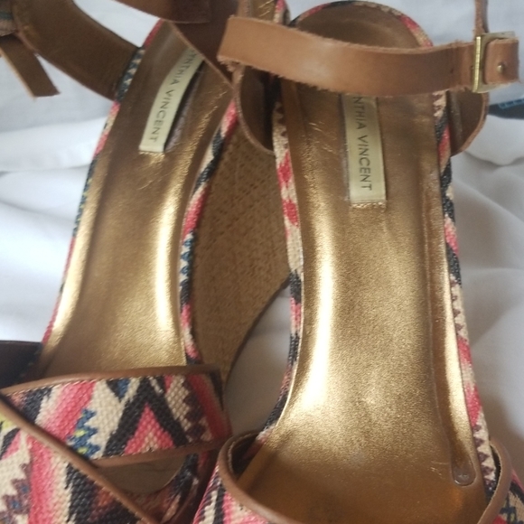 Stacked platform wedge heel sandals - Picture 8 of 8